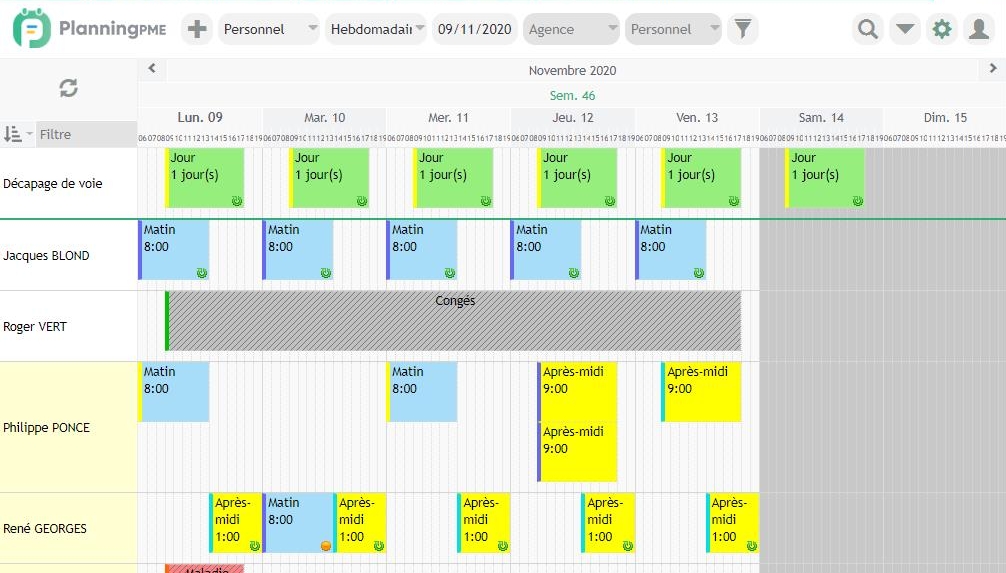 Logiciel De Planning Des Congés Planningpme 8661